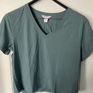 Athleta Green Crop Top Short Sleeve T-Shirt NWOT